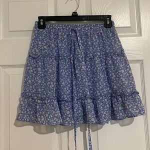Floral miniskirt